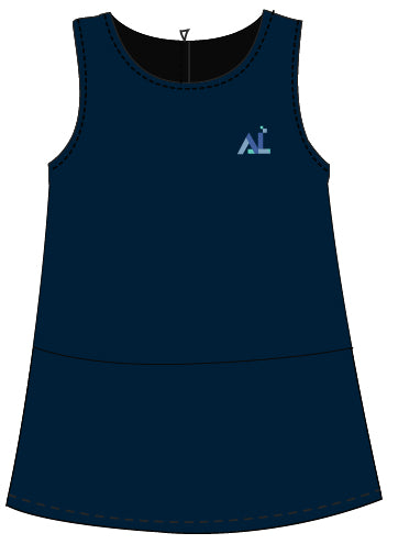 AL6050 - Tunique marine unie avec logo (Maternelle à 2e année)