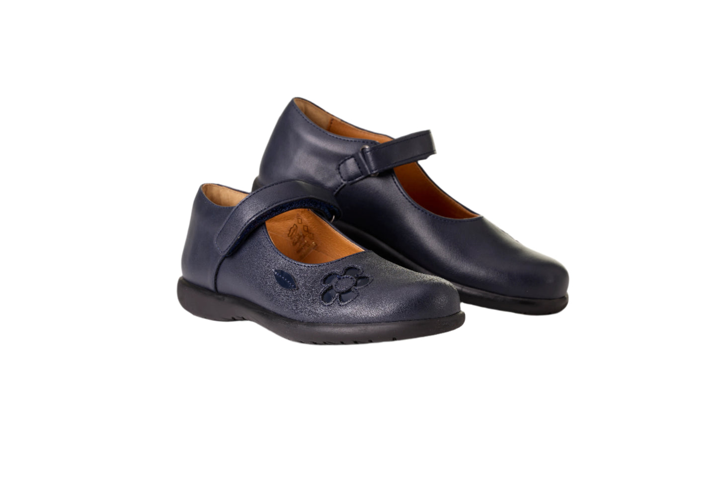 NDSANNA - Ballerines en cuir recyclé marine