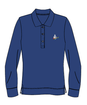 CLA2 - Polo royal semi-ajusté manches longues