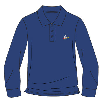 CLA9 - Polo royal manches longues
