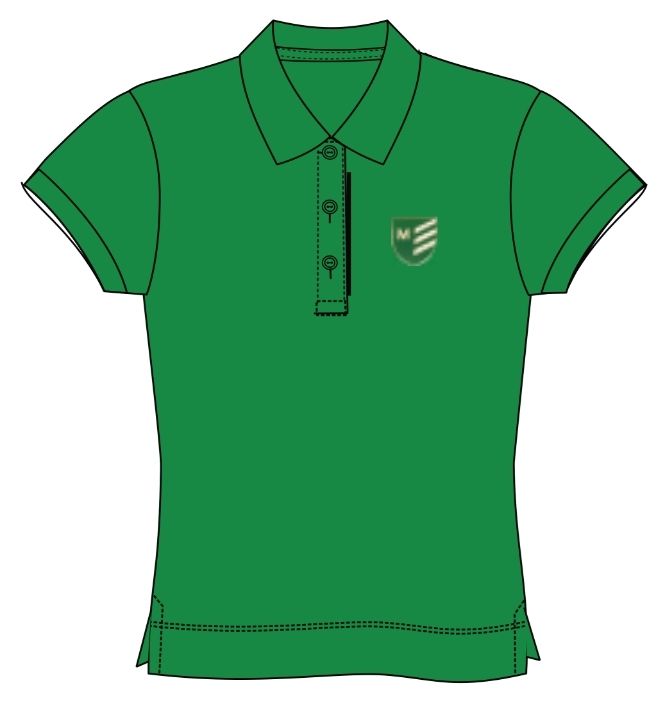 MZ123E - Polo émeraude semi-ajusté manches courtes
