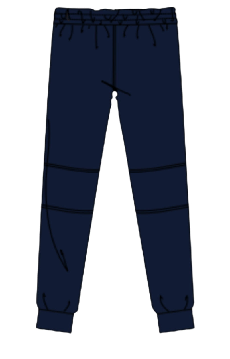 ME198C - Pantalon marine de sport avec genoux doublés