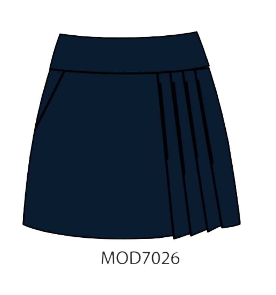 MOD7026N - Jupe à plis marine