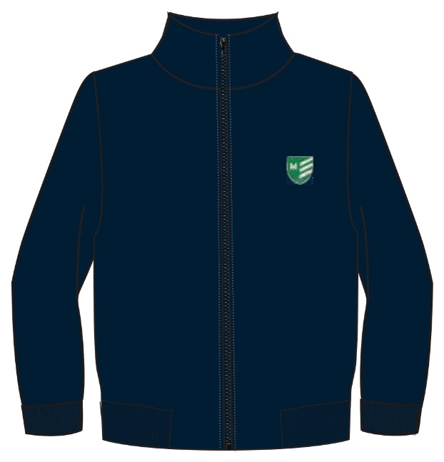 MZ120K - Veste marine molleton avec fermeture éclair (Disponible année scolaire 2025-2026)