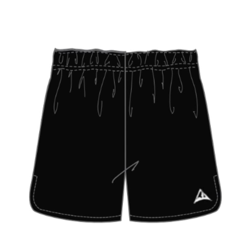 MJ708BL - Short de sport noir pour fille (Disponible année scolaire 2025-2026)