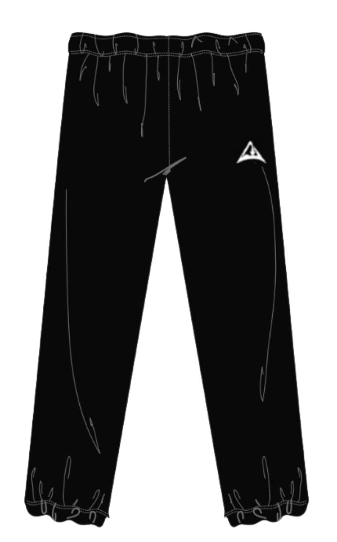 MJ18200BL - Pantalon de sport ouaté noir (Disponible année scolaire 2025-2026)