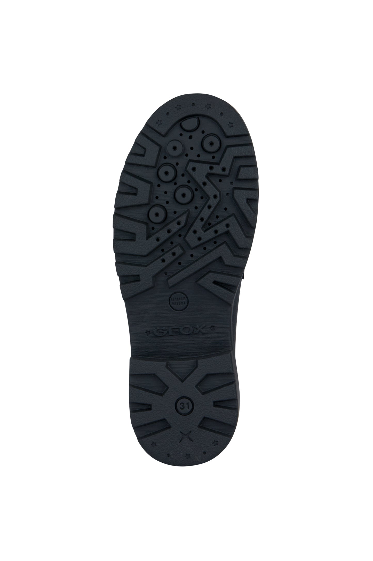 MODCASEY - Mocassins en cuir noir GEOX (Disponible année scolaire 2025-2026)