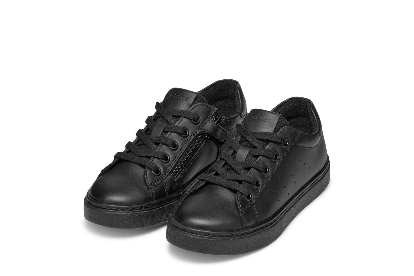 MODNASHIK - Sneakers en cuir noir GEOX (Disponible année scolaire 2025-2026)