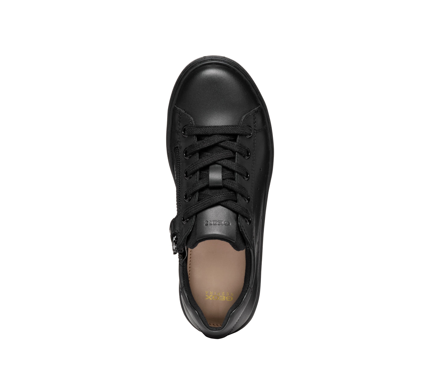 MODNASHIK - Sneakers en cuir noir GEOX (Disponible année scolaire 2025-2026)