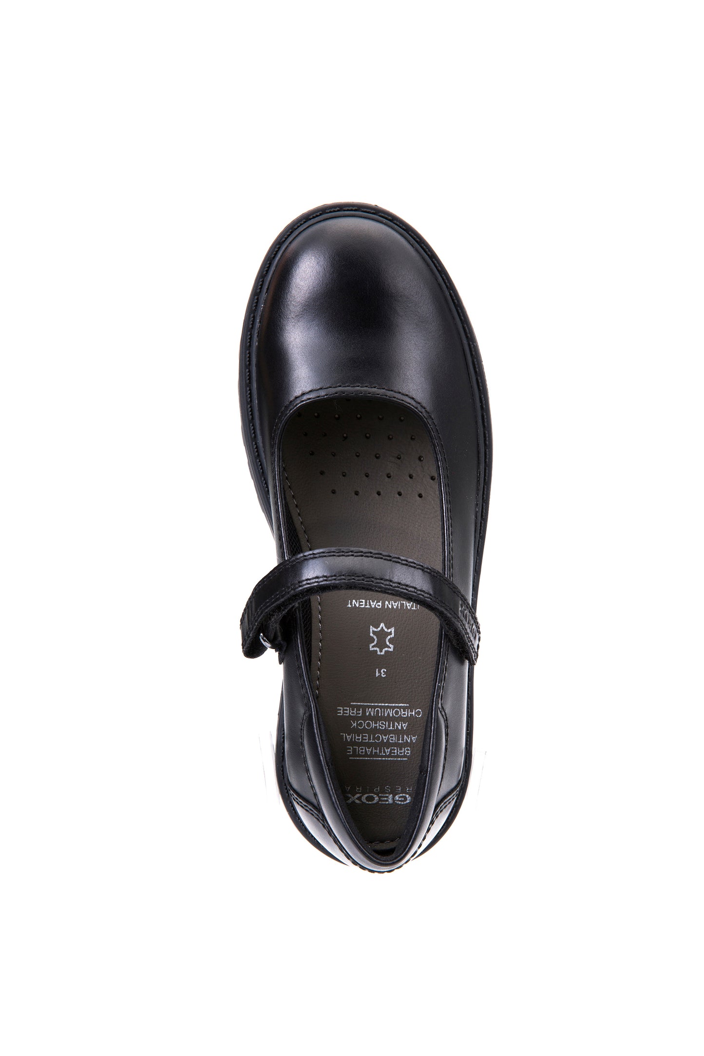 MODNAPPA - Ballerines en cuir noir GEOX (Disponible année scolaire 2025-2026)