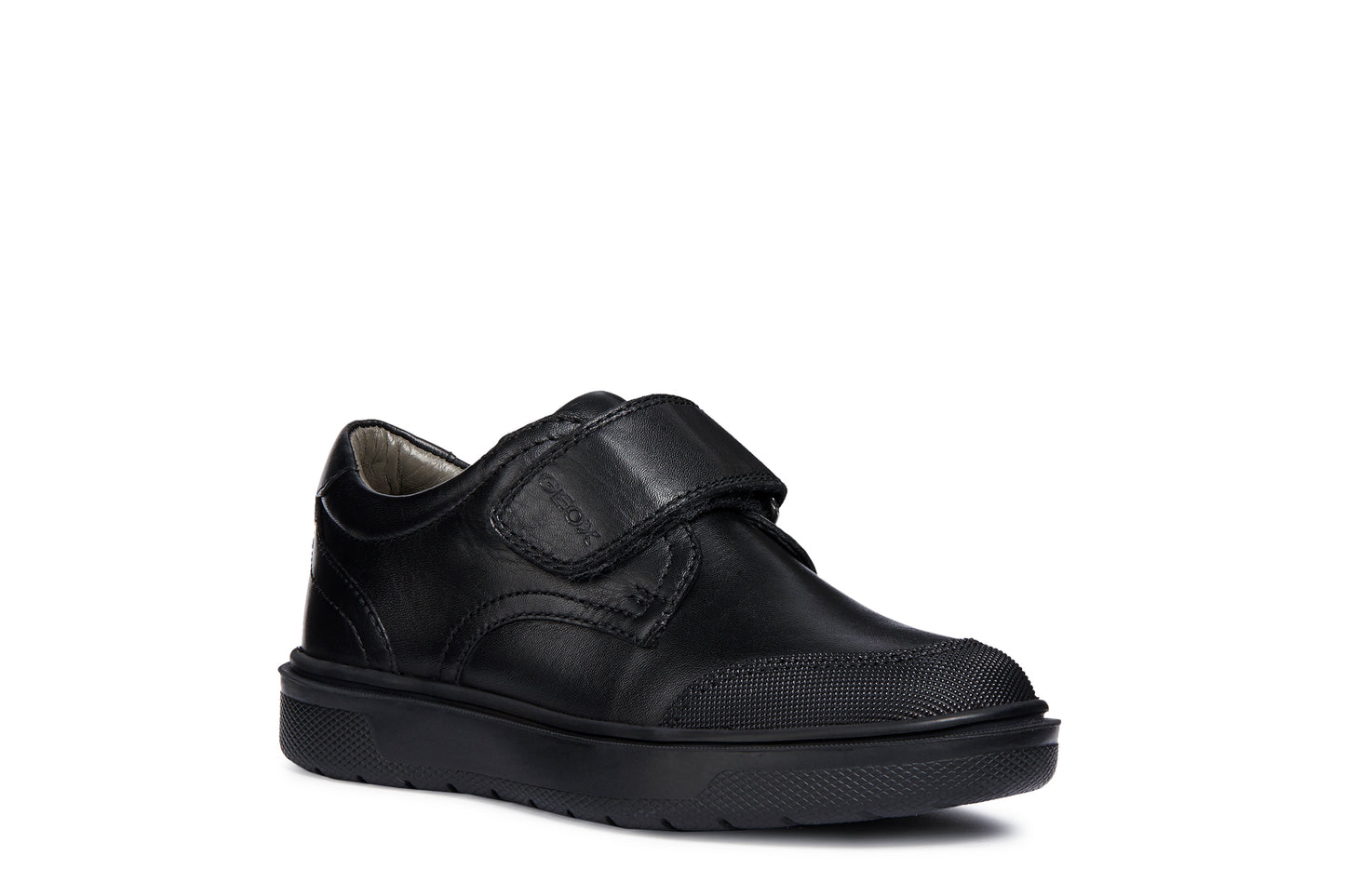 MODRIDDOCK - Sneakers en cuir noir avec velcro GEOX (Disponible pour année scolaire 2025-2026)