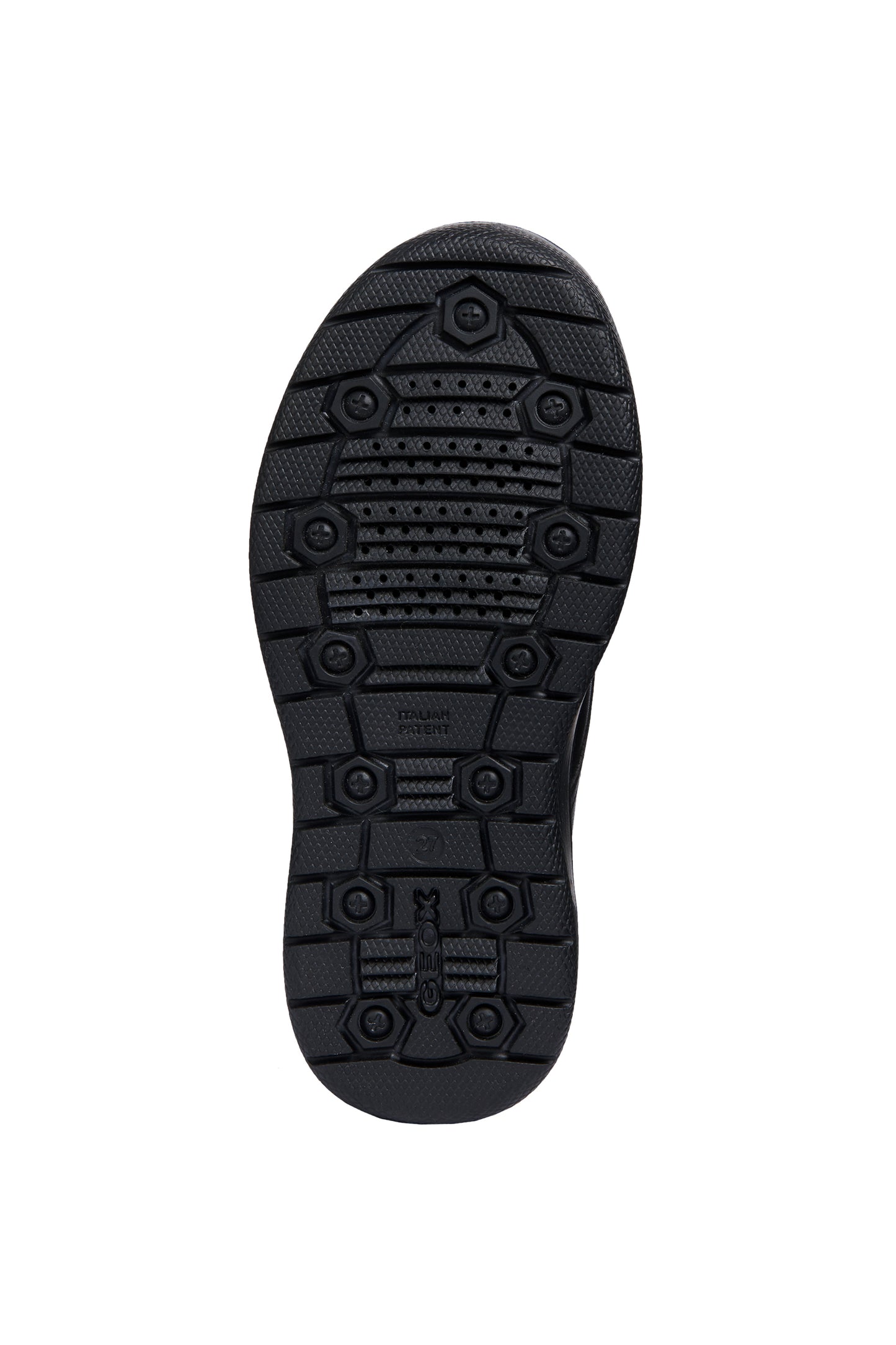 MODRIDDOCK - Sneakers en cuir noir avec velcro GEOX (Disponible pour année scolaire 2025-2026)