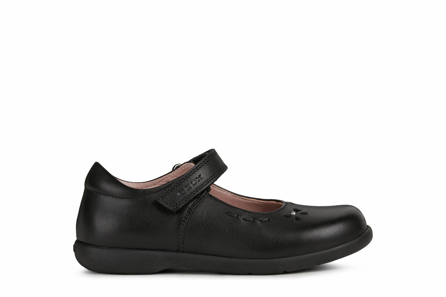 MODNAIMARA - Ballerines en cuir noir GEOX (Disponible pour année scolaire 2025-2026)