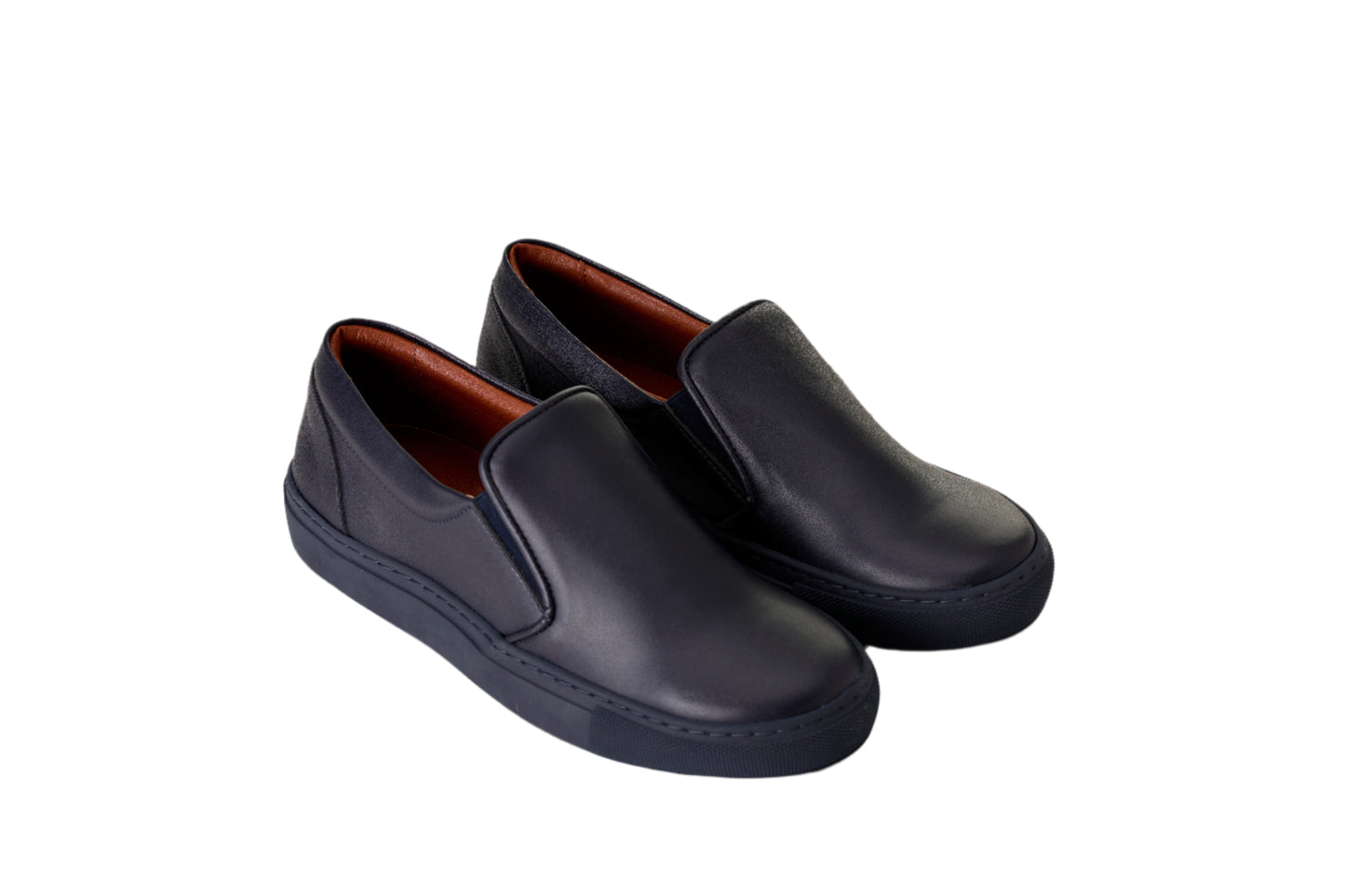 MODVAN - Loafers en cuir recyclé marine
