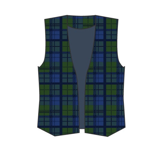 JB1086 - Veste tartan sans manches