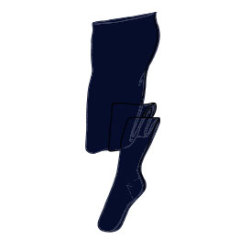 MOD5322 - Collant coton-lycra marine