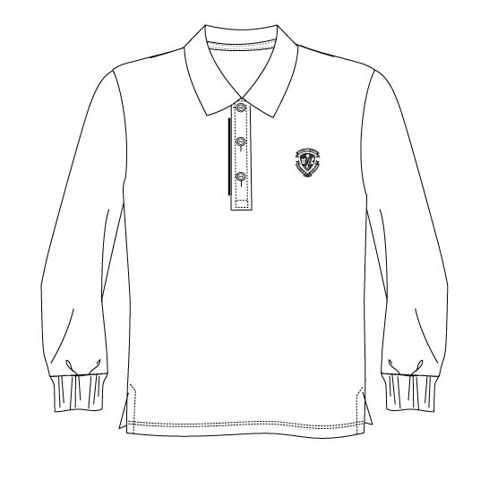 EMC126 - Polo blanc manches longues