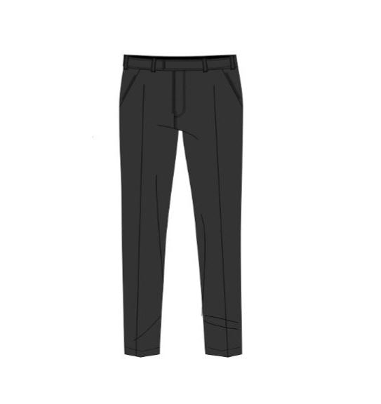 CMR31601 - Pantalon chino gris charbon