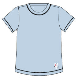 ASC1102 - T-shirt de sport bleu pâle dry fit