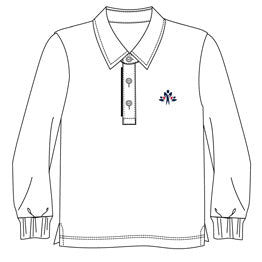FL126 - Polo blanc manches longues