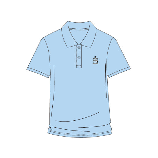 MJ602BB - Polo bleu pâle manches courtes