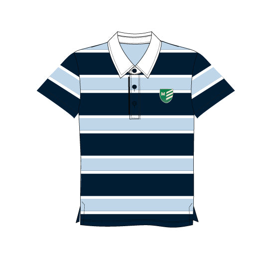 MZ129 - Polo rugby manches courtes