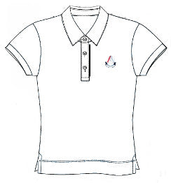 ASC123 - Polo blanc semi-ajusté manches courtes