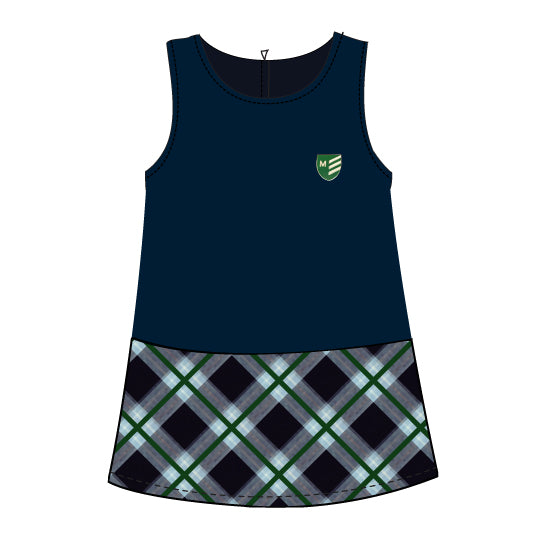 MZ6050 - Tunique marine et tartan (4 ans, maternelle a 6ieme année)