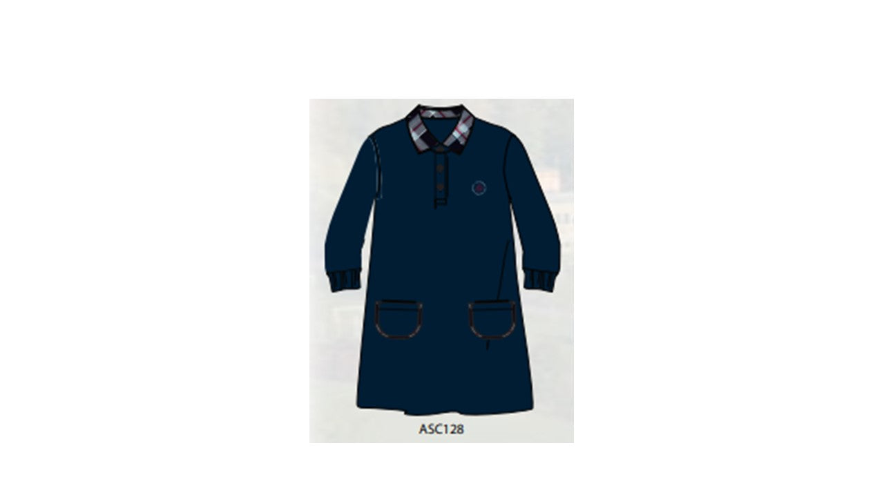 ASC128 - Robe marine manches longues (petite enfance et préscolaire)