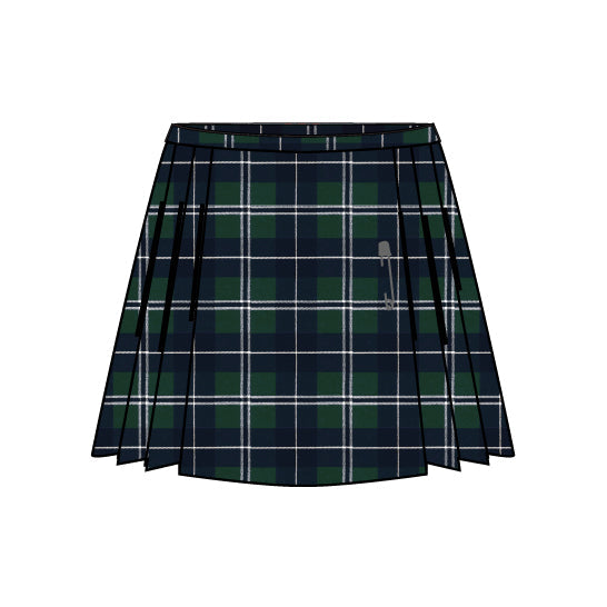 ESC7014T - Jupe tartan - style portefeuille