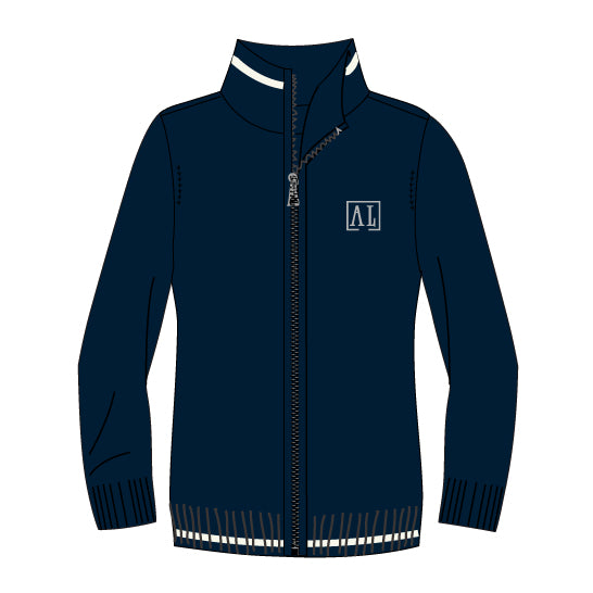 AL54 - Veste marine avec fermeture éclair