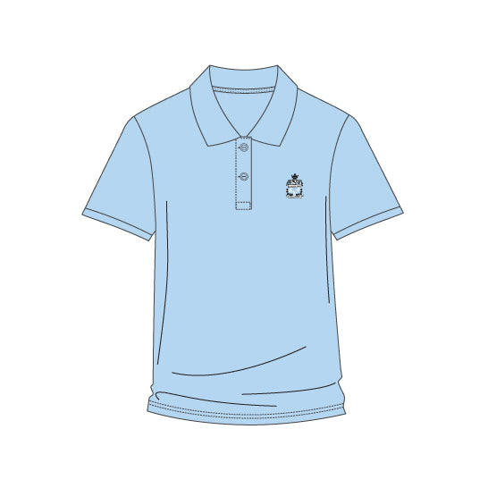 MJ602BB - Polo bleu pâle manches courtes