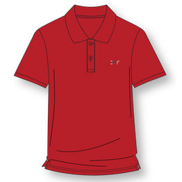 CMR602R - Polo rouge manches courtes