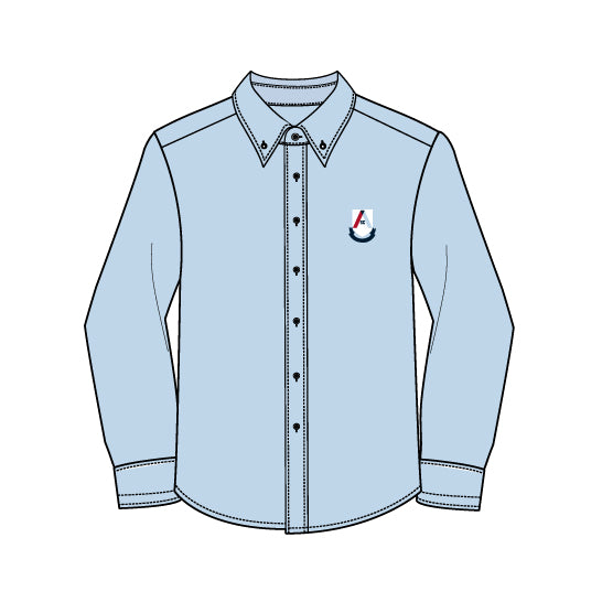 ASC650BB - Chemise bleu pâle manches longues (4e à 6e année)