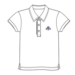 FL125 - Polo blanc manches courtes