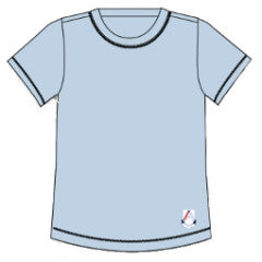 ASC1102 - T-shirt de sport bleu pâle dry fit