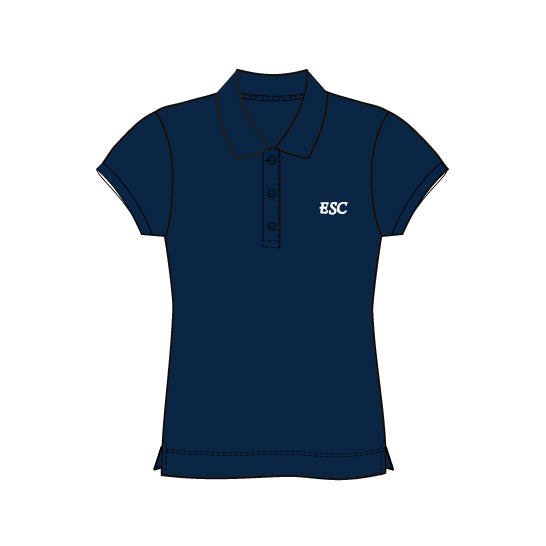 ESC570 - Polo marine semi-ajusté dry fit manches courtes