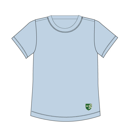 MZ1102 - T-shirt de sport bleu ciel (dry-fit)