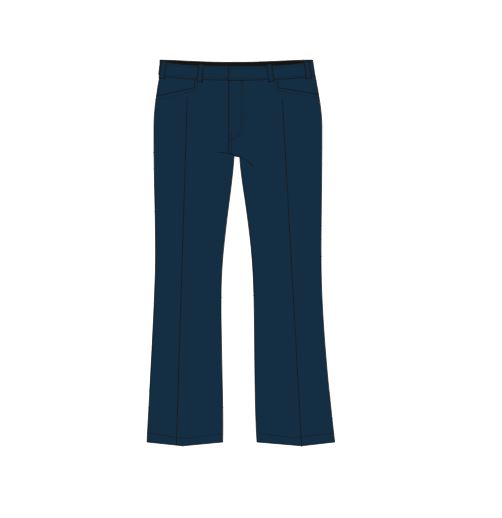 MZ1318B - Pantalon marine plus ample