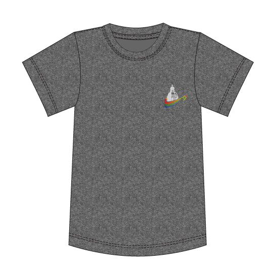 CLA145 - T-Shirt de sport gris charbon dry fit
