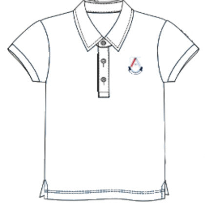 ASC125 - Polo blanc manches courtes