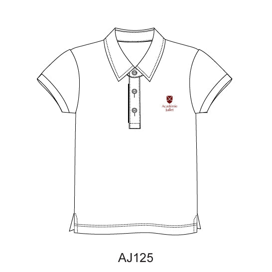AJ125 - Polo blanc manches courtes