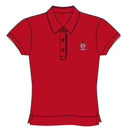 ME125R - Polo rouge manches courtes
