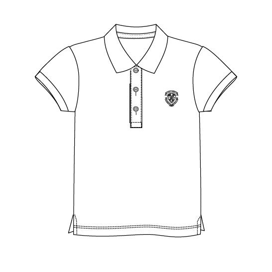 EMC125 - Polo blanc manches courtes