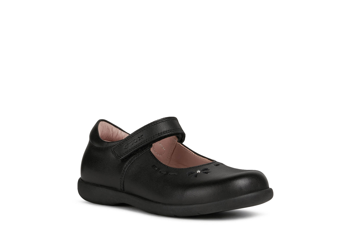 MODNAIMARA - Ballerines en cuir noir GEOX (Disponible pour année scolaire 2025-2026)