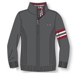CMR52 - Veste grise charbon avec fermeture éclair