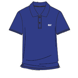 ESC602R - Polo bleu royal manches courtes