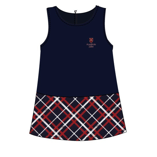 AJ6050 - Tunique marine & tartan (maternelle -2e)