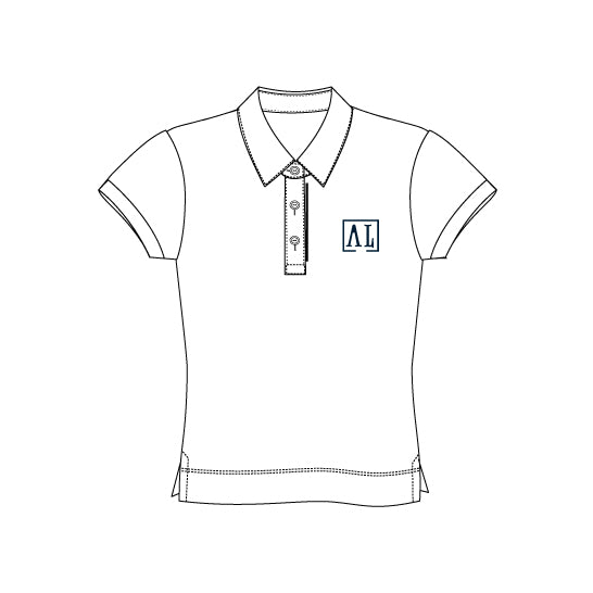 AL123 - Polo blanc semi-ajusté manches courtes