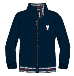 ASC54 - Veste marine avec fermeture éclair